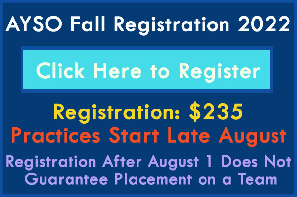 Register for Fall 2022 AYSO Santa Barbara